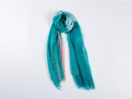 Digital Printed Silk Chiffon Long Scarf