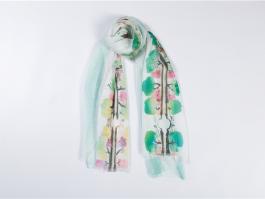 Digital Printed Silk Georgette Long Scarf